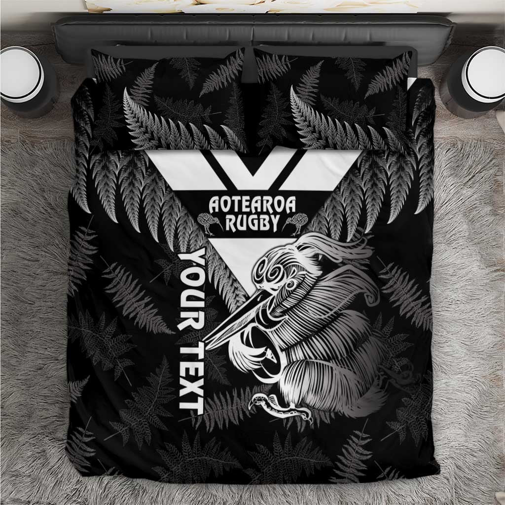 Aotearoa Silver Fern Rugby Custom Bedding Set 2024 Go Kiwi - Vibe Hoodie Shop