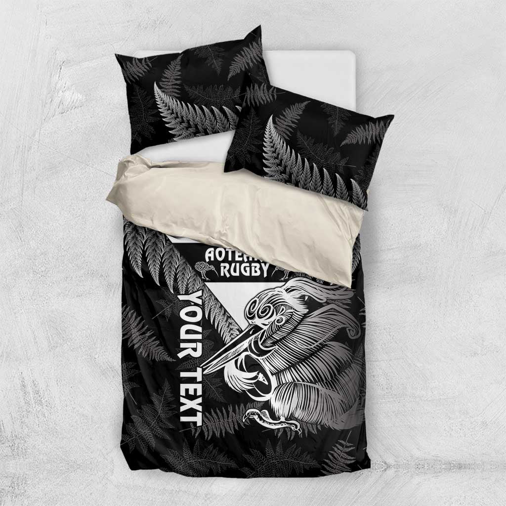 Aotearoa Silver Fern Rugby Custom Bedding Set 2024 Go Kiwi - Vibe Hoodie Shop