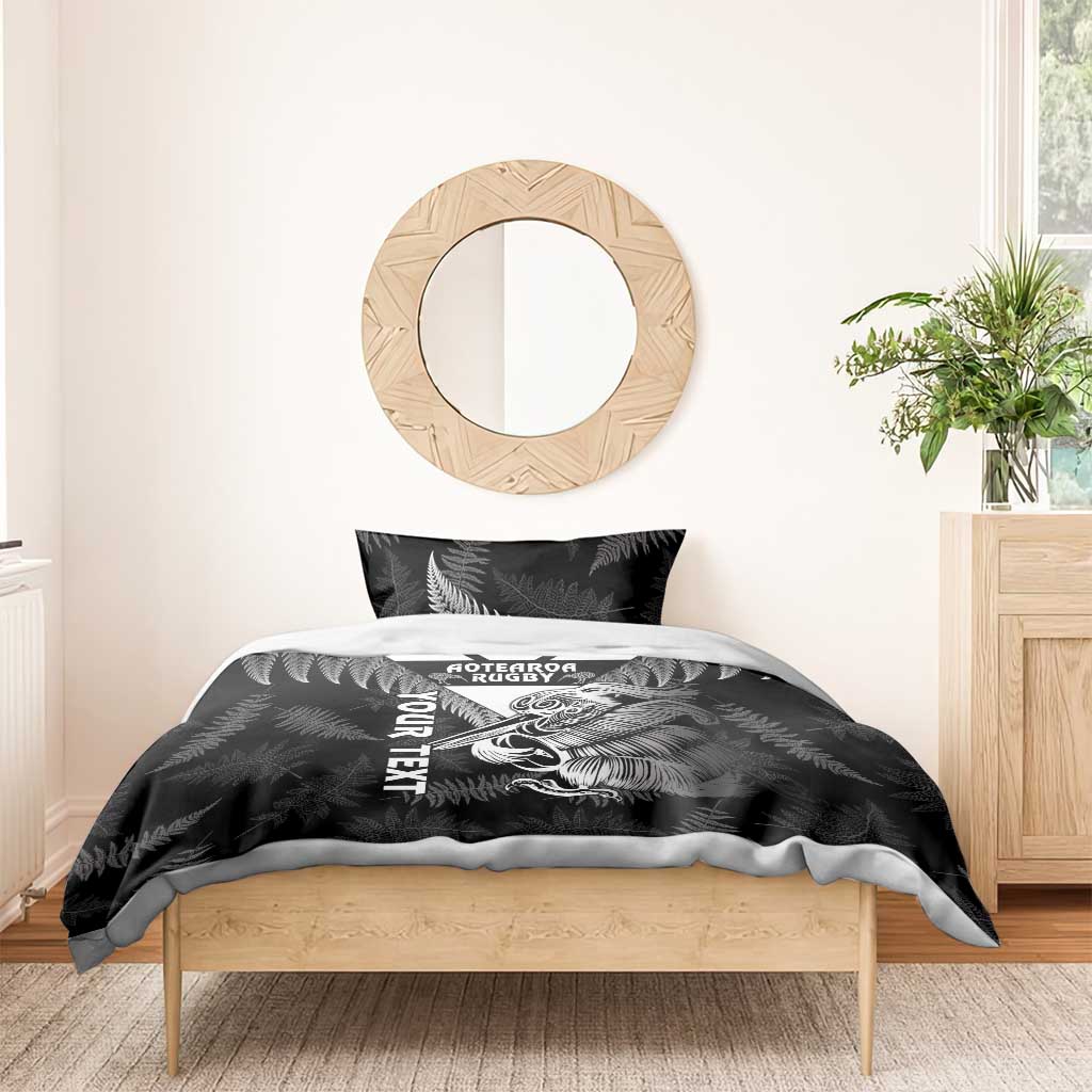 Aotearoa Silver Fern Rugby Custom Bedding Set 2024 Go Kiwi - Vibe Hoodie Shop