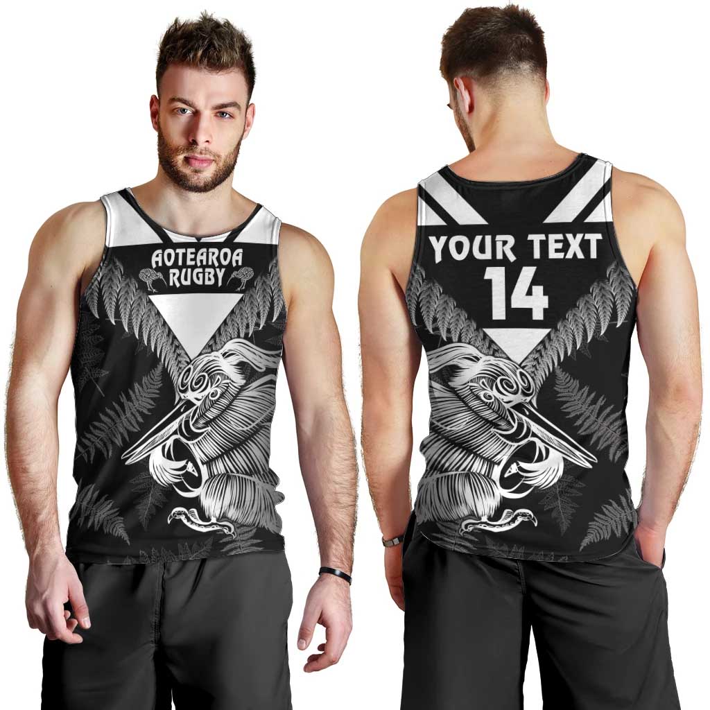 Aotearoa Silver Fern Rugby Custom Men Tank Top 2024 Go Kiwi - Vibe Hoodie Shop