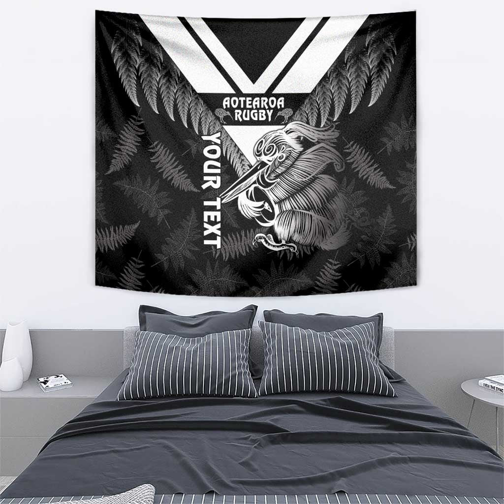 Aotearoa Silver Fern Rugby Custom Tapestry 2024 Go Kiwi - Vibe Hoodie Shop