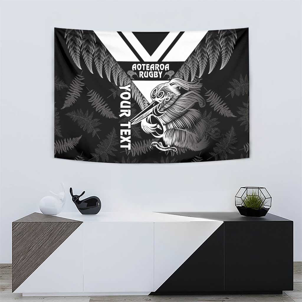 Aotearoa Silver Fern Rugby Custom Tapestry 2024 Go Kiwi - Vibe Hoodie Shop