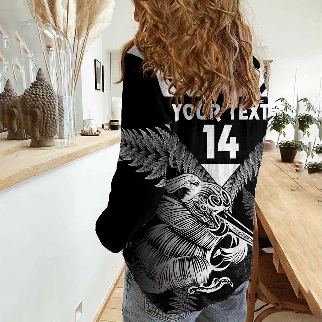 Aotearoa Silver Fern Rugby Custom Women Casual Shirt 2024 Go Kiwi - Vibe Hoodie Shop