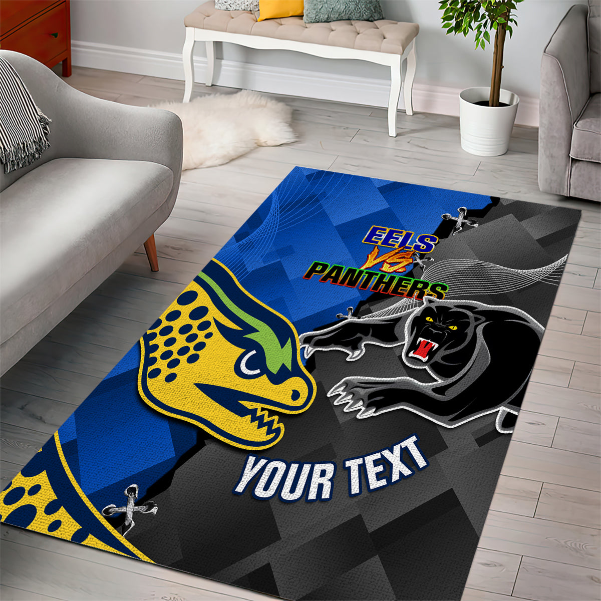 Panthers And Eels Area Rug Sporty Version - Vibe Hoodie Shop