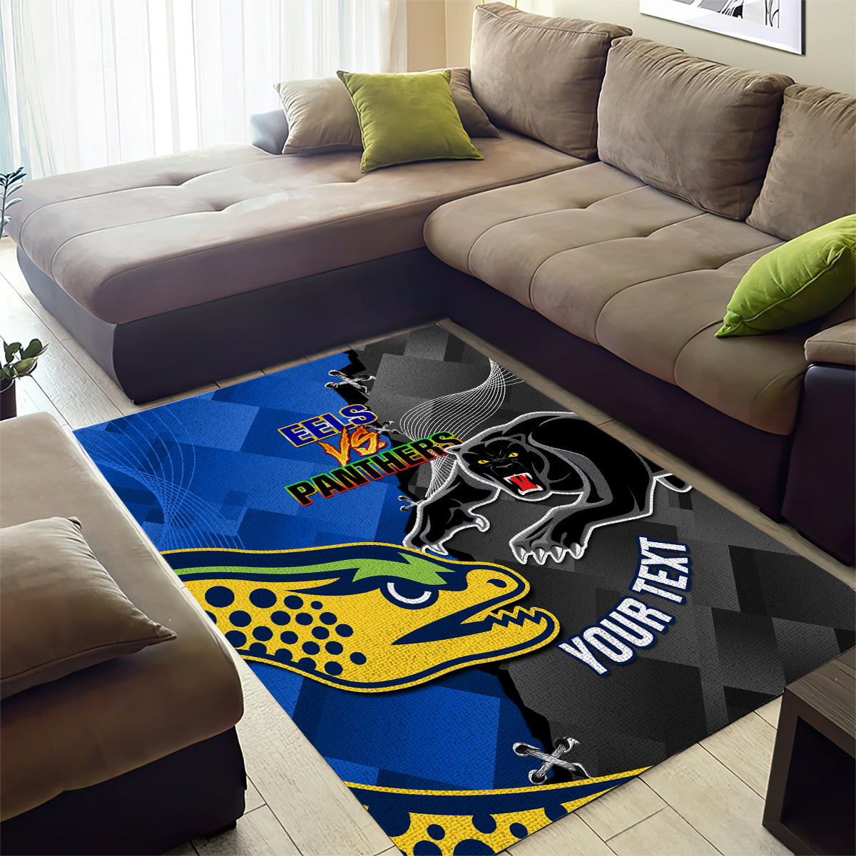 Panthers And Eels Area Rug Sporty Version - Vibe Hoodie Shop