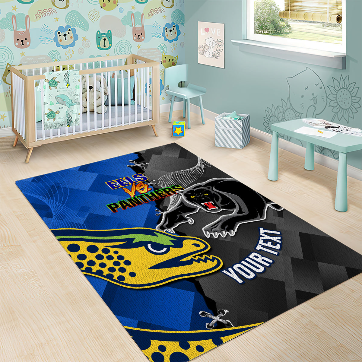 Panthers And Eels Area Rug Sporty Version - Vibe Hoodie Shop