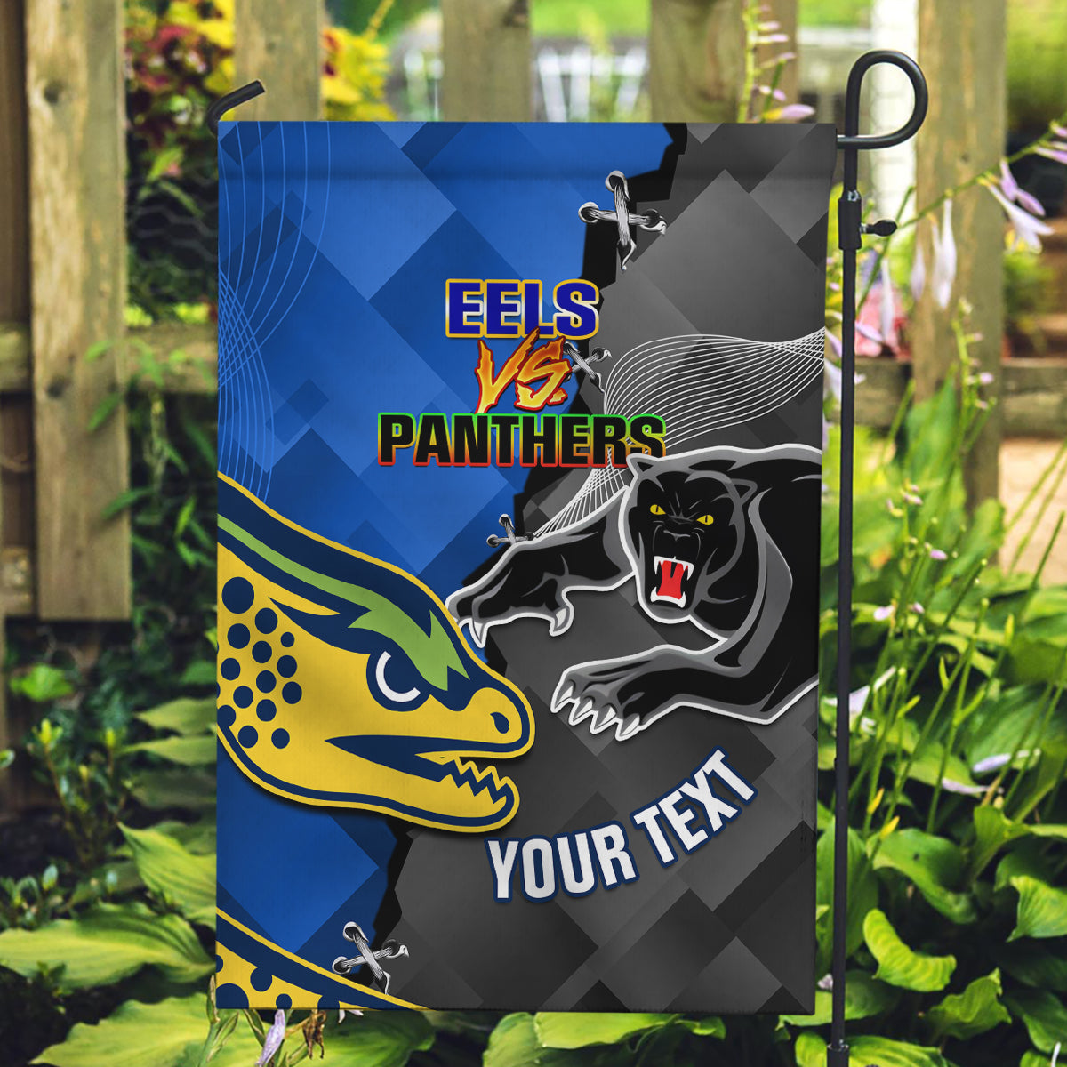 Panthers And Eels Garden Flag Sporty Version - Vibe Hoodie Shop