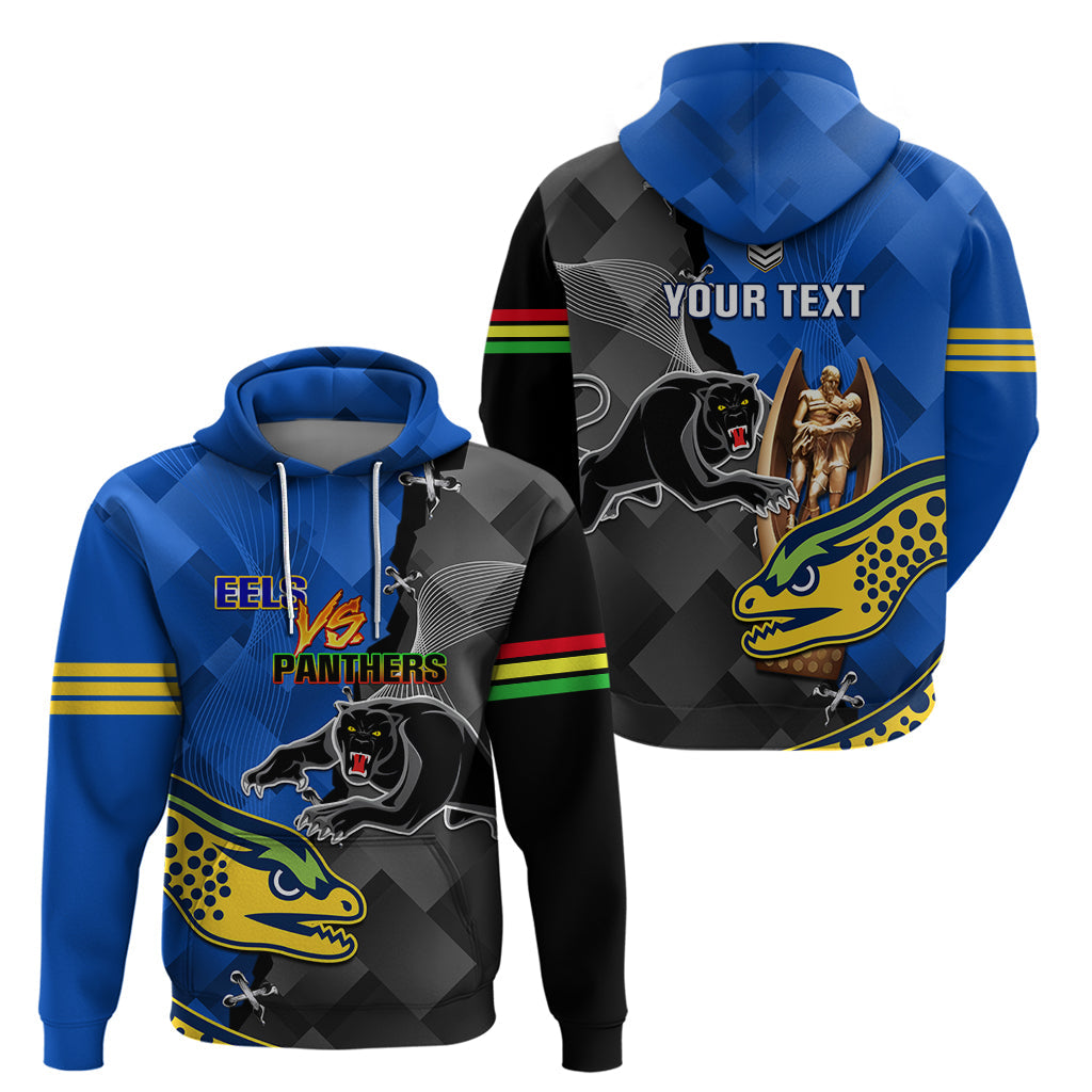 Personalised Panthers And Eels Hoodie Sporty Version - Vibe Hoodie Shop