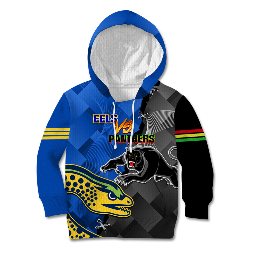 Personalised Panthers And Eels Kid Hoodie Sporty Version - Vibe Hoodie Shop
