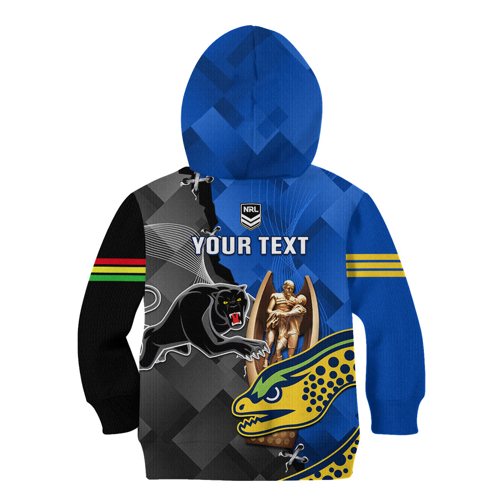 Personalised Panthers And Eels Kid Hoodie Sporty Version - Vibe Hoodie Shop