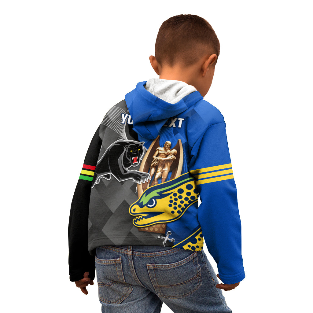 Personalised Panthers And Eels Kid Hoodie Sporty Version - Vibe Hoodie Shop