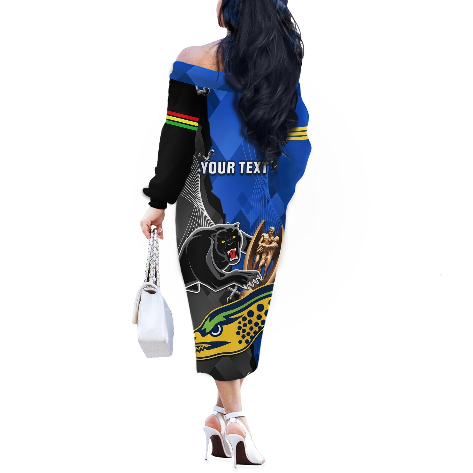 personalised-panthers-and-eels-off-the-shoulder-long-sleeve-dress-sporty-version
