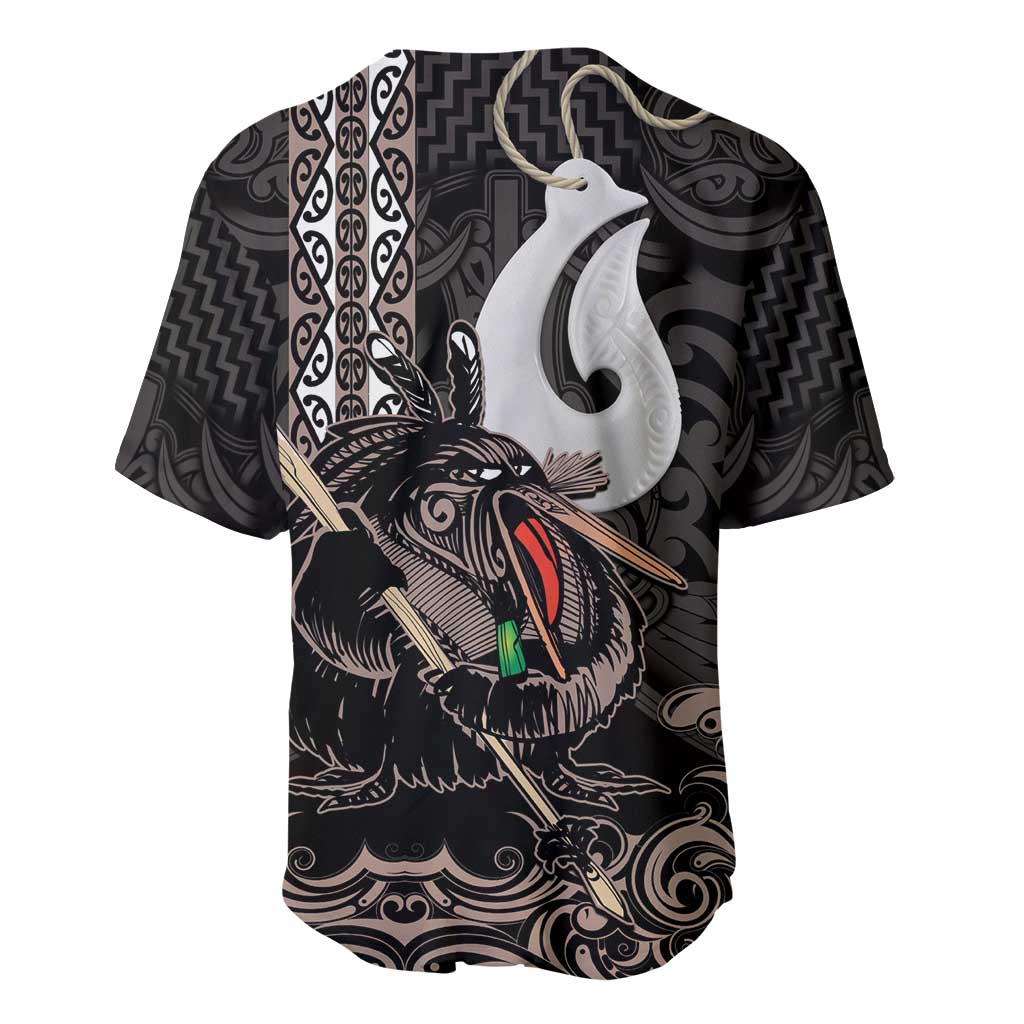 Aotearoa Hei Matau Baseball Jersey Haka Kiwi Mix Maori Mangopare - Vibe Hoodie Shop