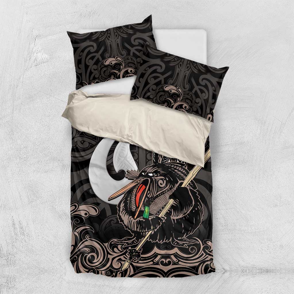 Aotearoa Hei Matau Bedding Set Haka Kiwi Mix Maori Mangopare - Vibe Hoodie Shop