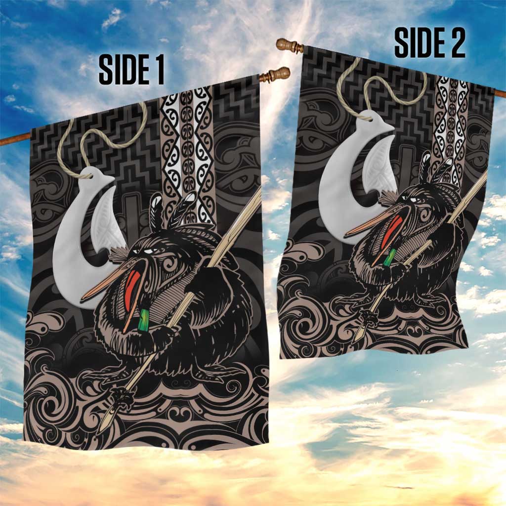 Aotearoa Hei Matau Garden Flag Haka Kiwi Mix Maori Mangopare - Vibe Hoodie Shop