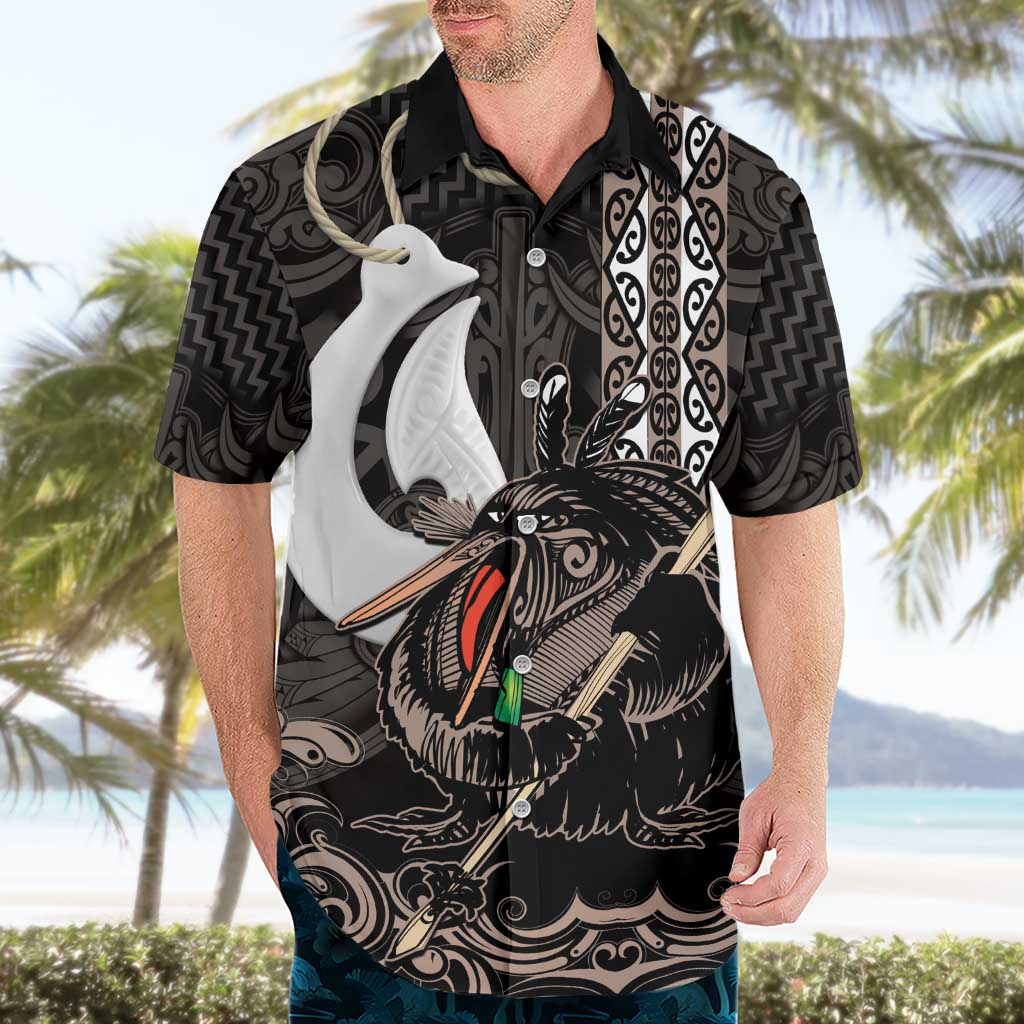 Aotearoa Hei Matau Hawaiian Shirt Haka Kiwi Mix Maori Mangopare - Vibe Hoodie Shop