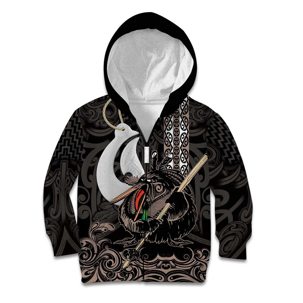 Aotearoa Hei Matau Kid Hoodie Haka Kiwi Mix Maori Mangopare - Vibe Hoodie Shop