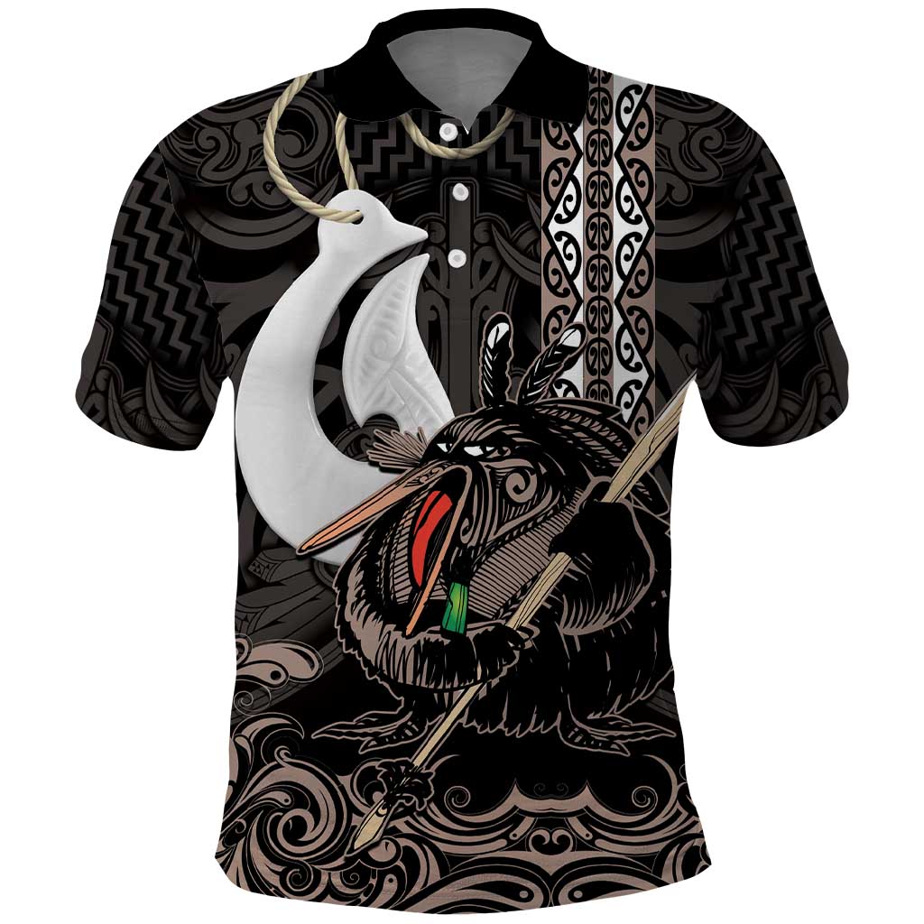 Aotearoa Hei Matau Polo Shirt Haka Kiwi Mix Maori Mangopare - Vibe Hoodie Shop