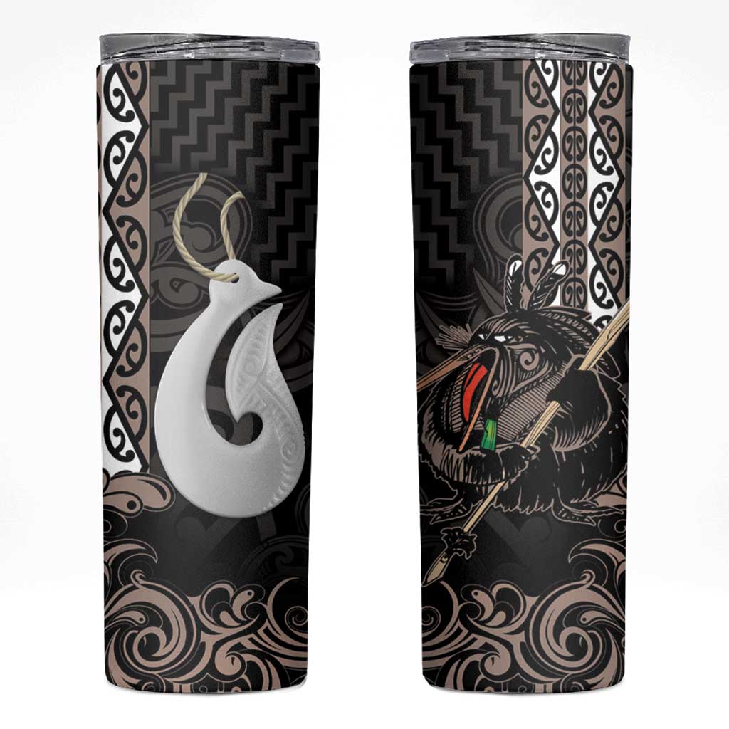 Aotearoa Hei Matau Skinny Tumbler Haka Kiwi Mix Maori Mangopare