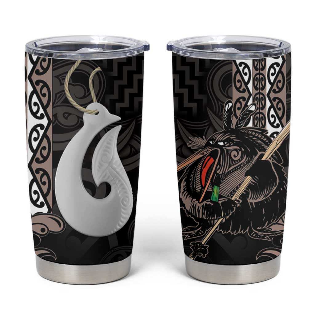 Aotearoa Hei Matau Tumbler Cup Haka Kiwi Mix Maori Mangopare