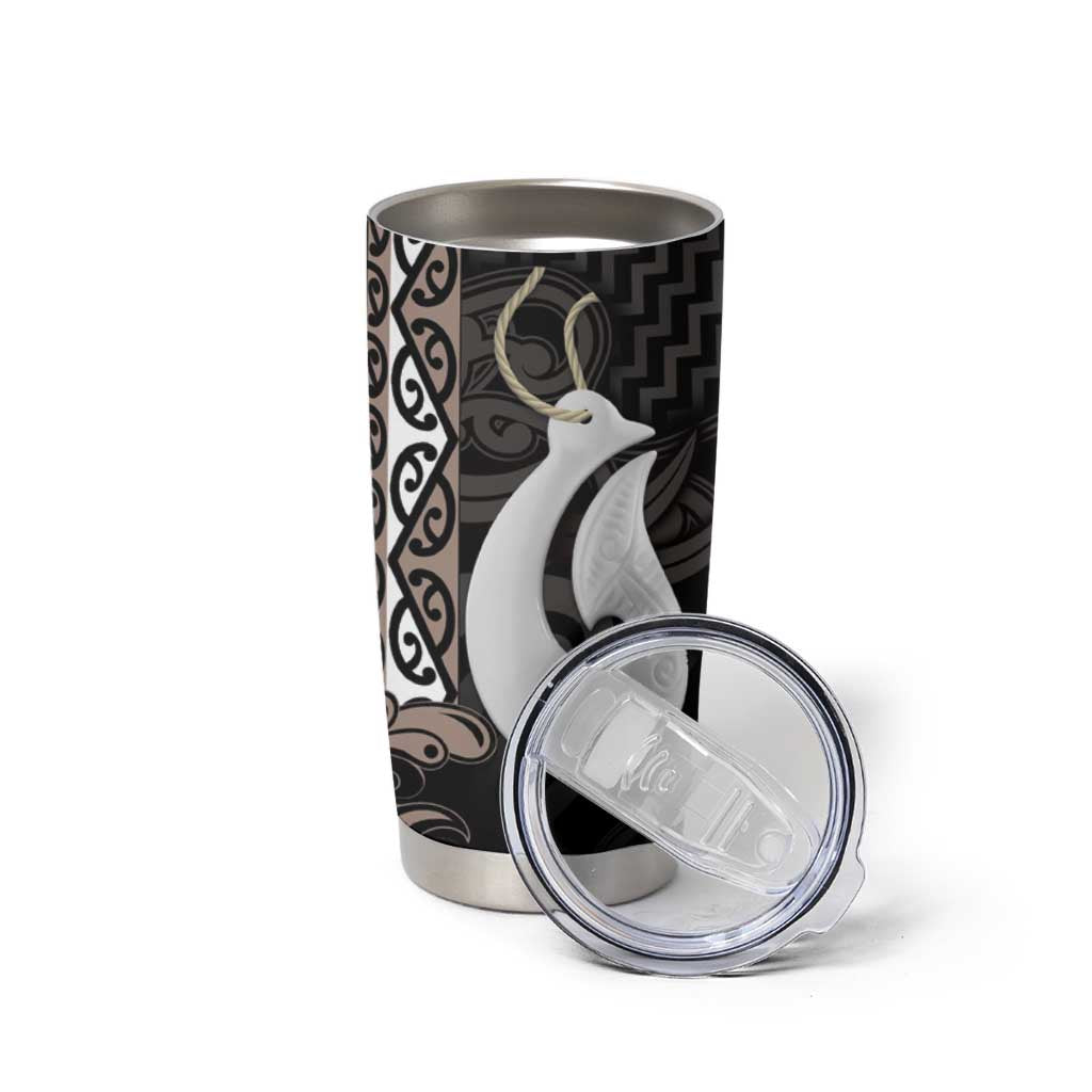 Aotearoa Hei Matau Tumbler Cup Haka Kiwi Mix Maori Mangopare