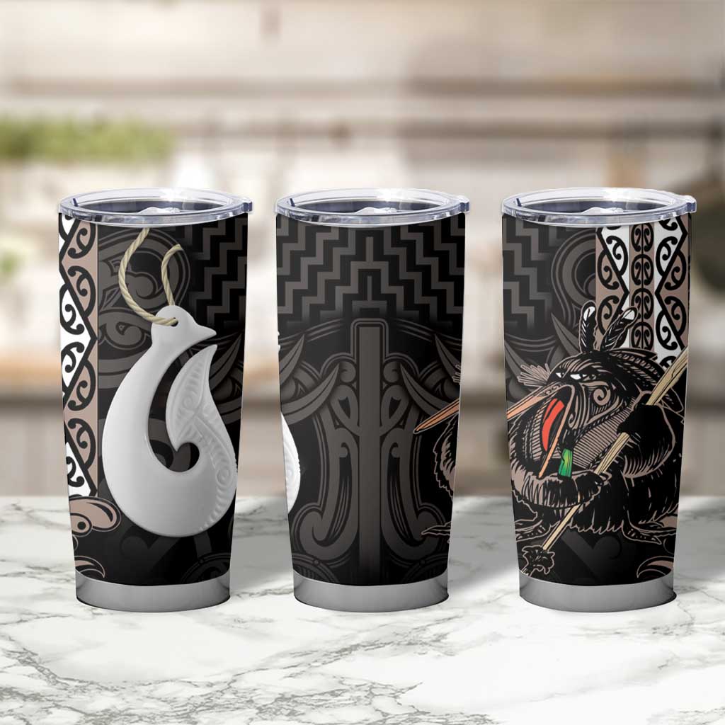 Aotearoa Hei Matau Tumbler Cup Haka Kiwi Mix Maori Mangopare