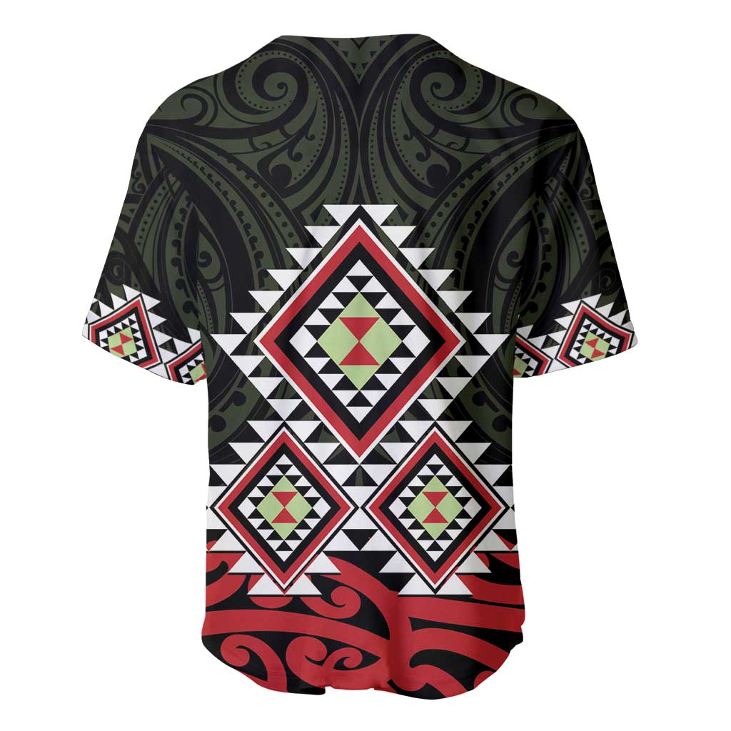 Kia Ora Aotearoa Baseball Jersey 2025 Pasifika Maori Taniko Motifs - Vibe Hoodie Shop