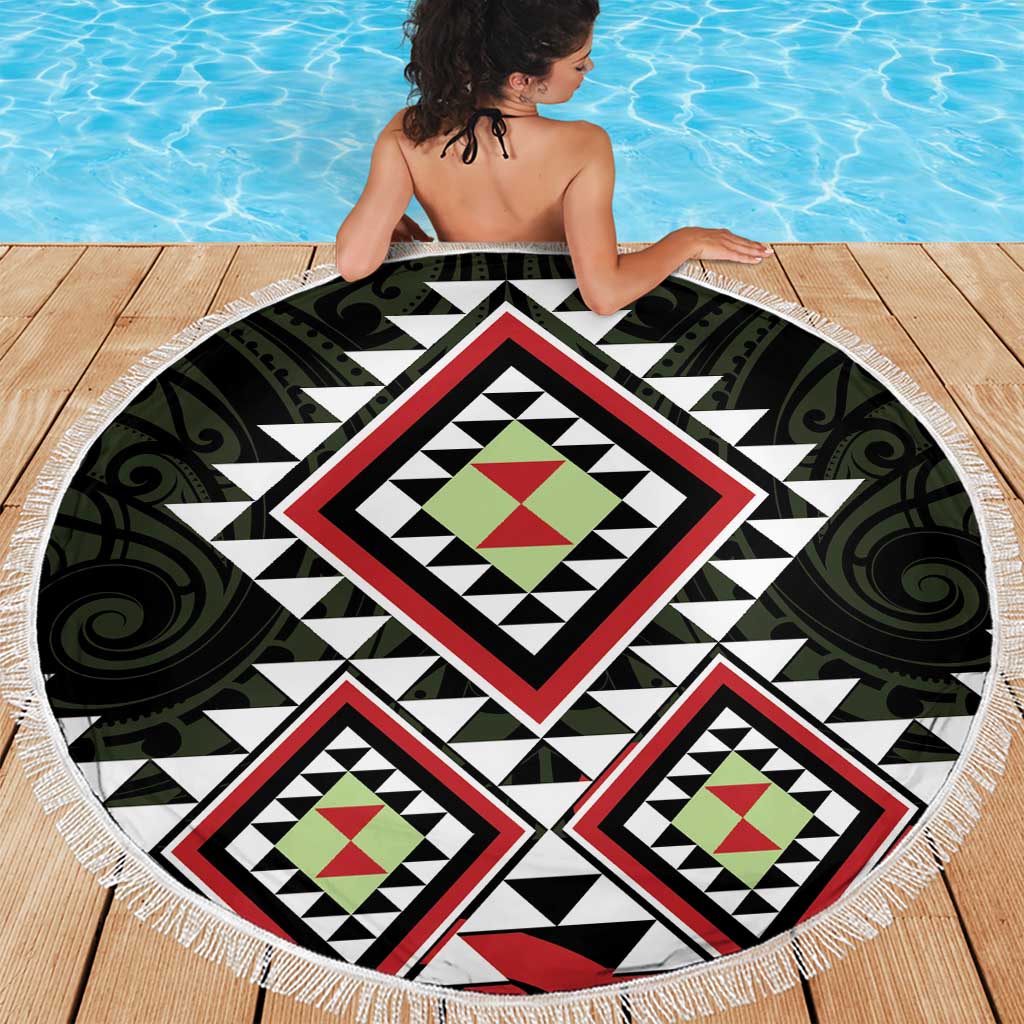 Kia Ora Aotearoa Beach Blanket 2025 Pasifika Maori Taniko Motifs