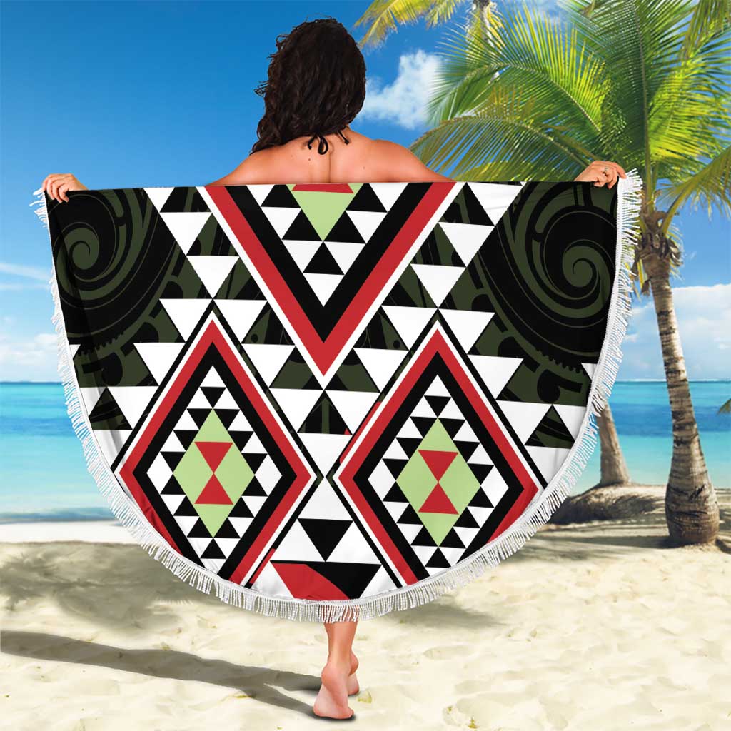 Kia Ora Aotearoa Beach Blanket 2025 Pasifika Maori Taniko Motifs