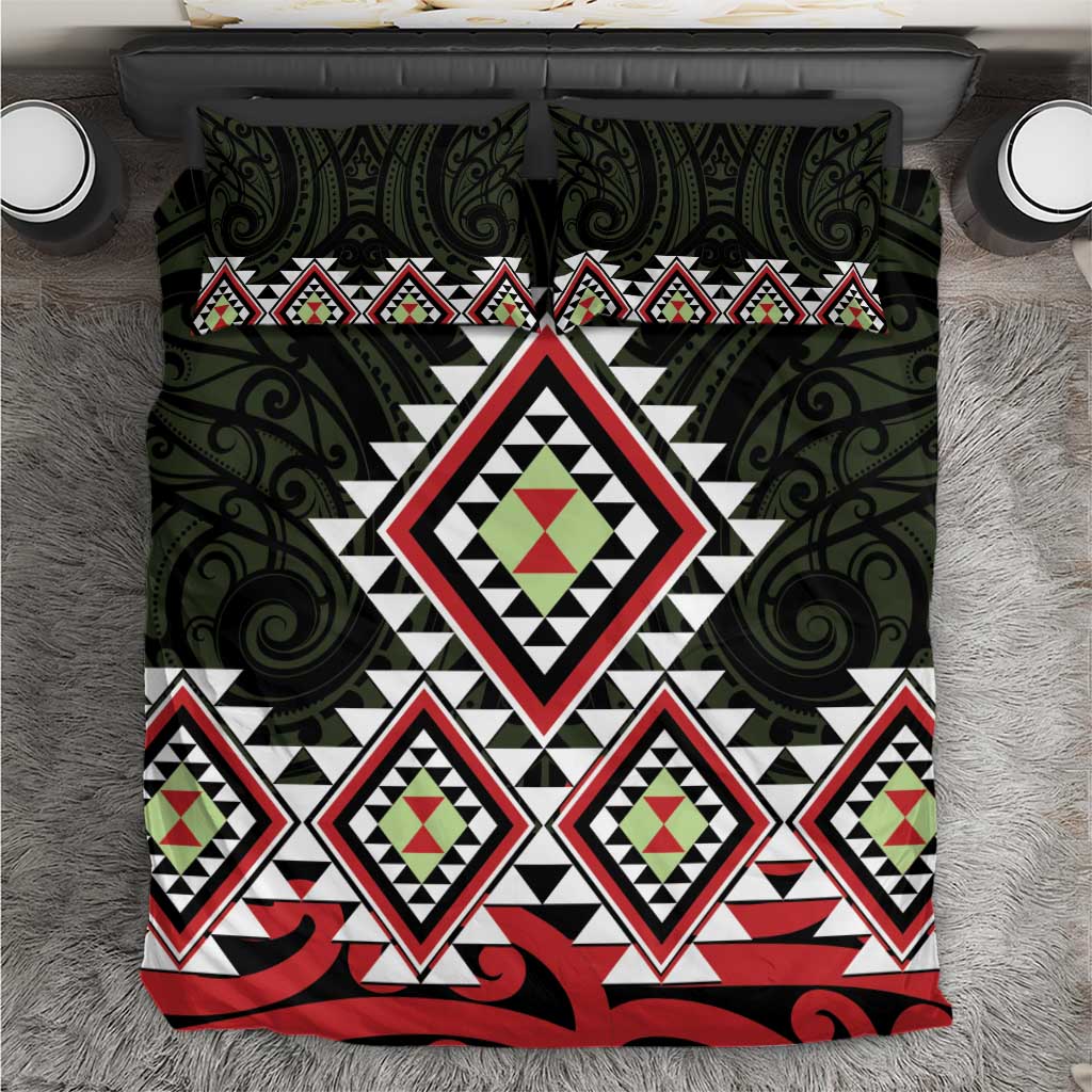 Kia Ora Aotearoa Bedding Set 2025 Pasifika Maori Taniko Motifs - Vibe Hoodie Shop