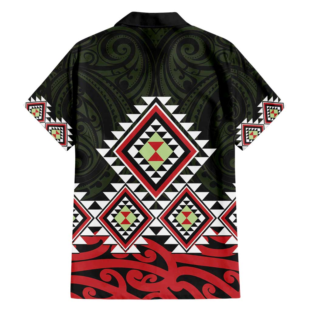 Kia Ora Aotearoa Family Matching Long Sleeve Bodycon Dress and Hawaiian Shirt 2025 Pasifika Maori Taniko Motifs