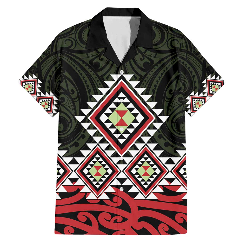 Kia Ora Aotearoa Family Matching Mermaid Dress and Hawaiian Shirt 2025 Pasifika Maori Taniko Motifs