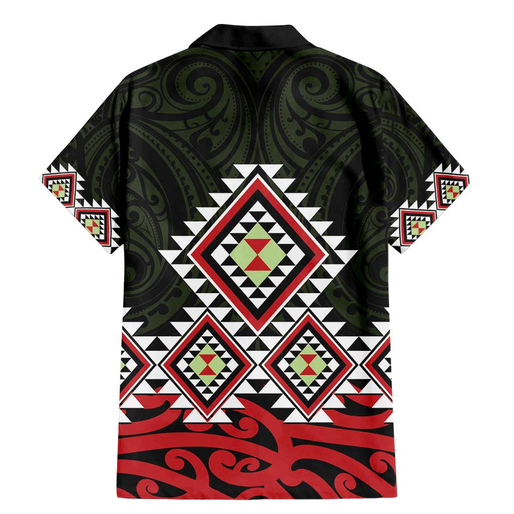 Kia Ora Aotearoa Family Matching Mermaid Dress and Hawaiian Shirt 2025 Pasifika Maori Taniko Motifs