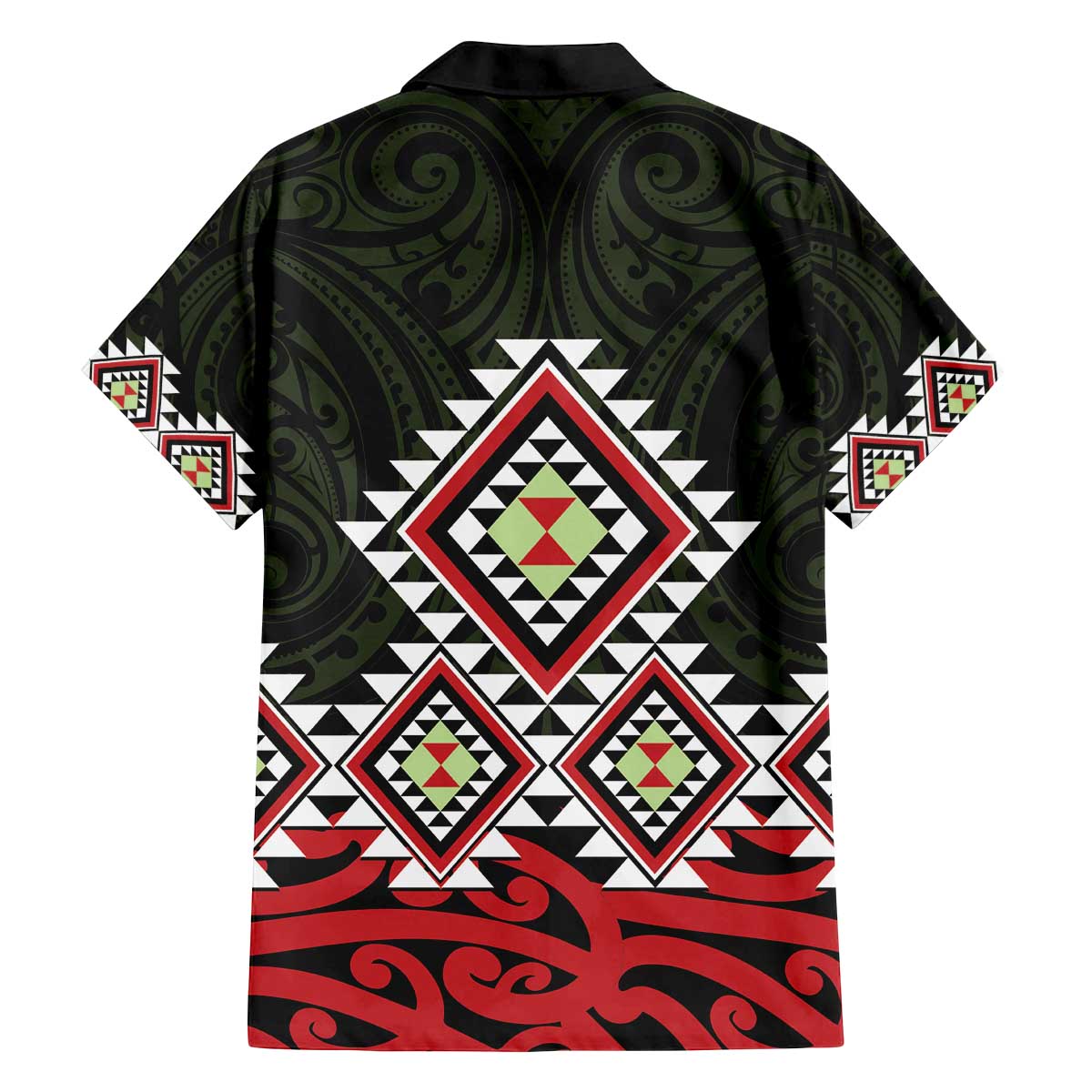 Kia Ora Aotearoa Family Matching Off The Shoulder Long Sleeve Dress and Hawaiian Shirt 2025 Pasifika Maori Taniko Motifs