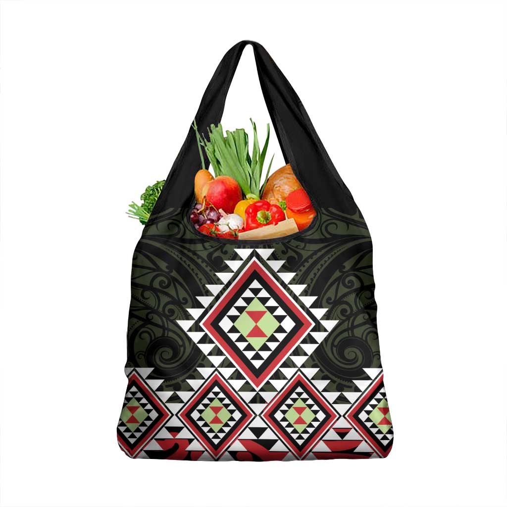 Kia Ora Aotearoa Grocery Bag 2025 Pasifika Maori Taniko Motifs