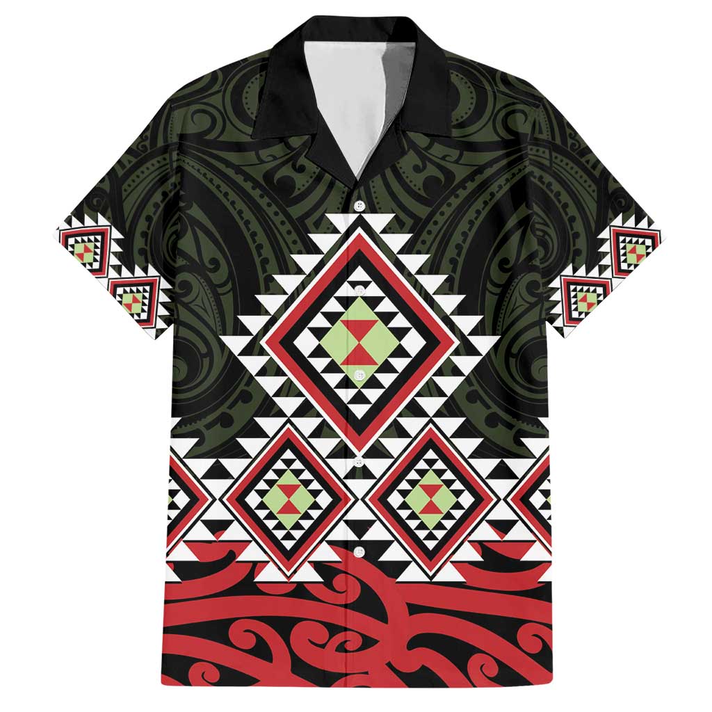 Kia Ora Aotearoa Hawaiian Shirt 2025 Pasifika Maori Taniko Motifs - Vibe Hoodie Shop