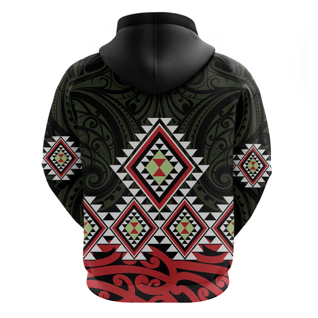 Kia Ora Aotearoa Hoodie 2025 Pasifika Maori Taniko Motifs - Vibe Hoodie Shop