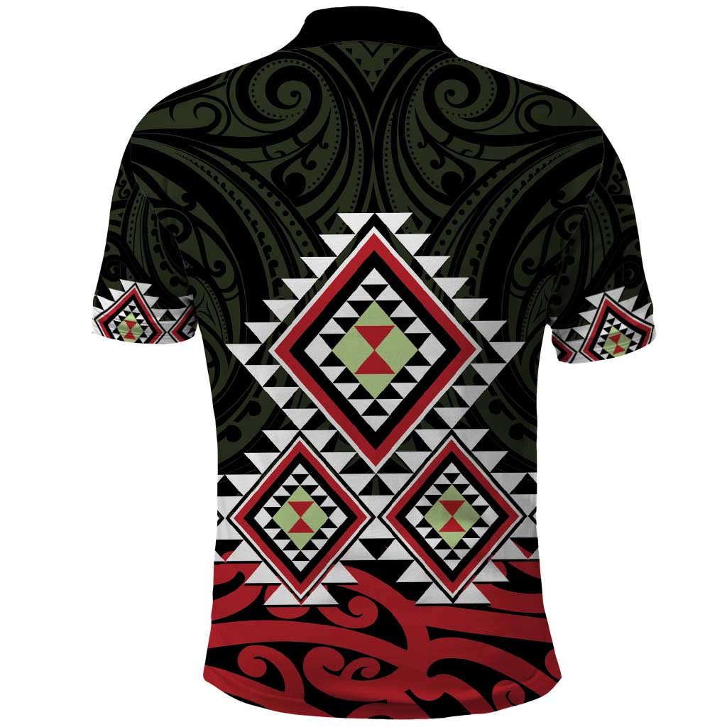 Kia Ora Aotearoa Polo Shirt 2025 Pasifika Maori Taniko Motifs - Vibe Hoodie Shop