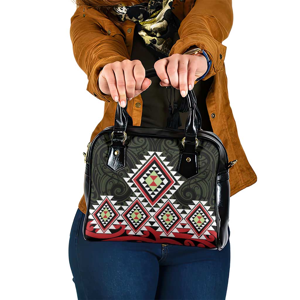 Kia Ora Aotearoa Shoulder Handbag 2025 Pasifika Maori Taniko Motifs