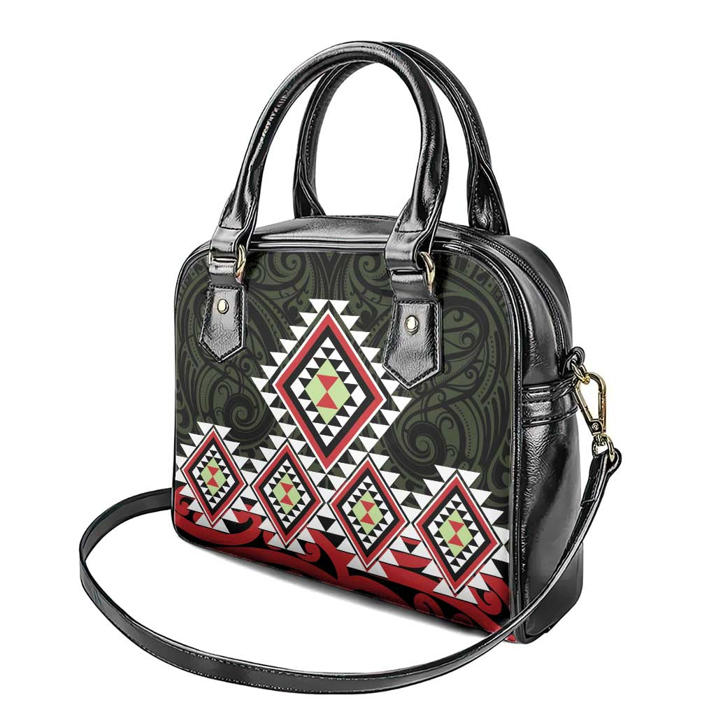 Kia Ora Aotearoa Shoulder Handbag 2025 Pasifika Maori Taniko Motifs