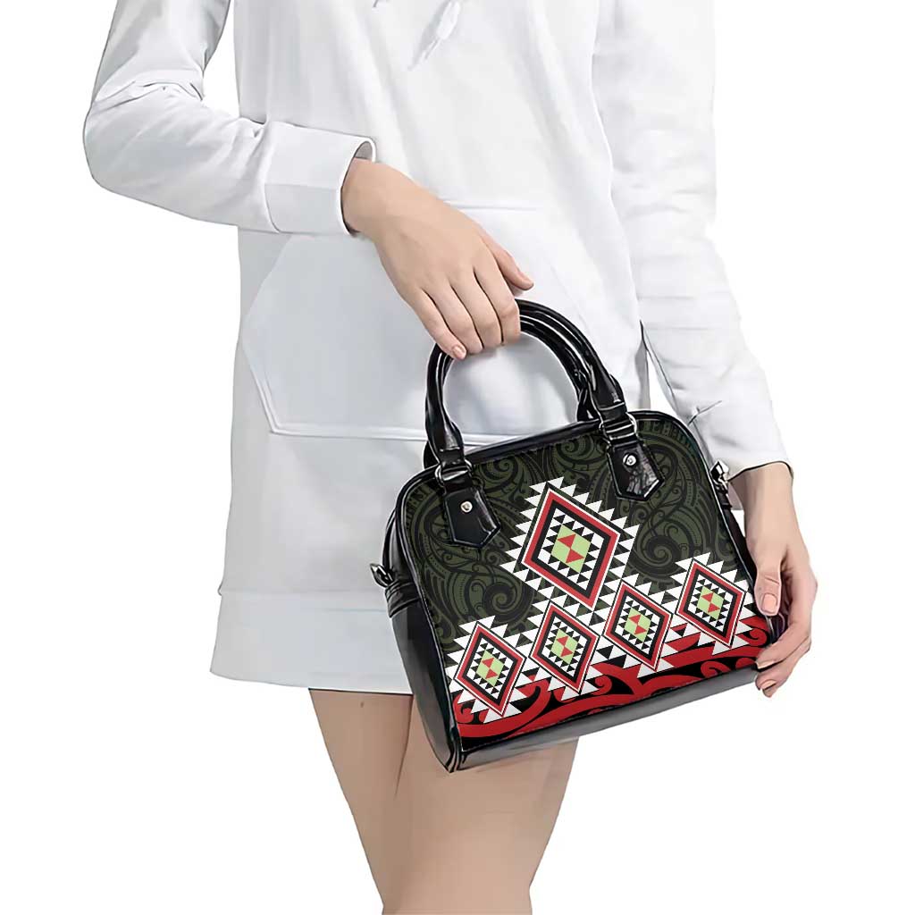 Kia Ora Aotearoa Shoulder Handbag 2025 Pasifika Maori Taniko Motifs