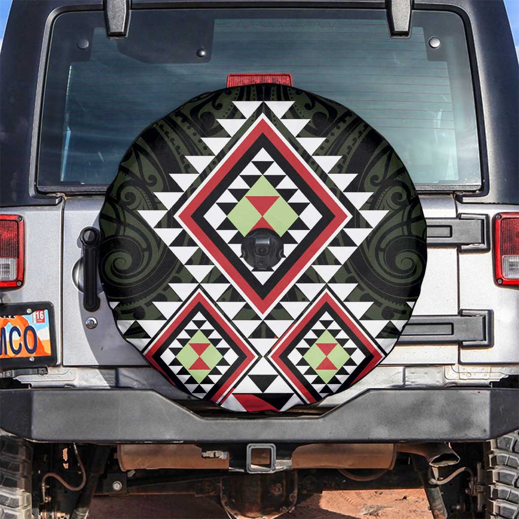 Kia Ora Aotearoa Spare Tire Cover 2025 Pasifika Maori Taniko Motifs - Vibe Hoodie Shop