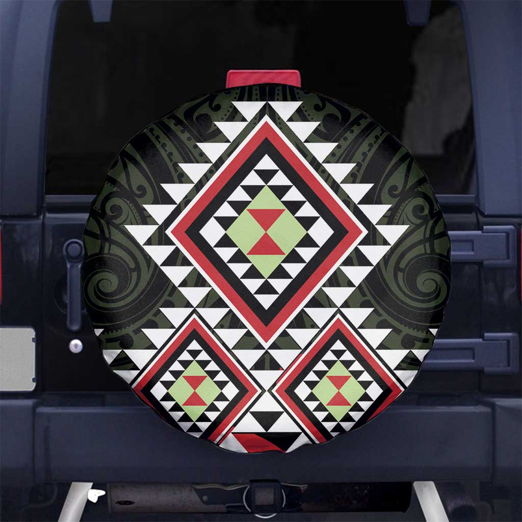 Kia Ora Aotearoa Spare Tire Cover 2025 Pasifika Maori Taniko Motifs - Vibe Hoodie Shop