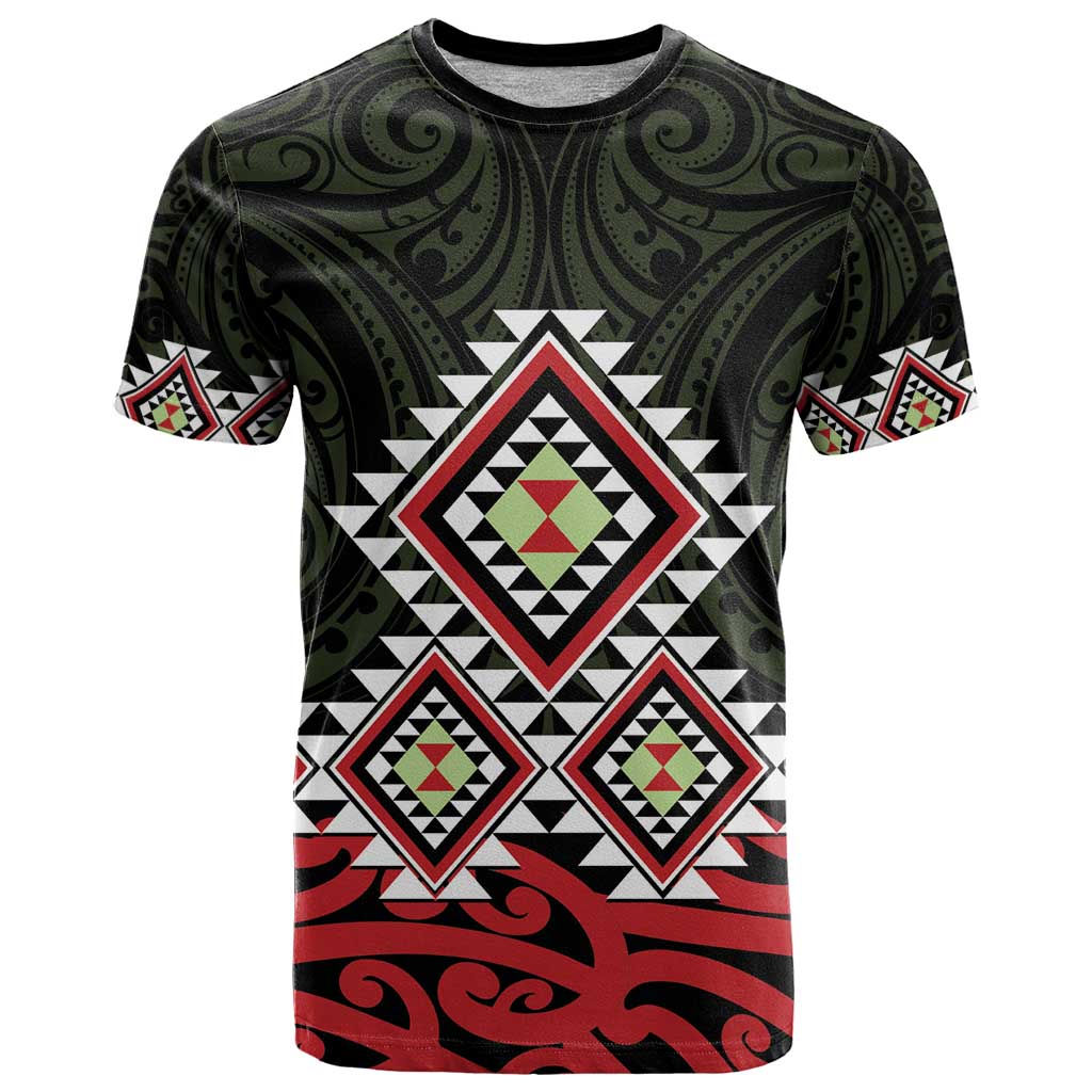 Kia Ora Aotearoa T Shirt 2025 Pasifika Maori Taniko Motifs - Vibe Hoodie Shop