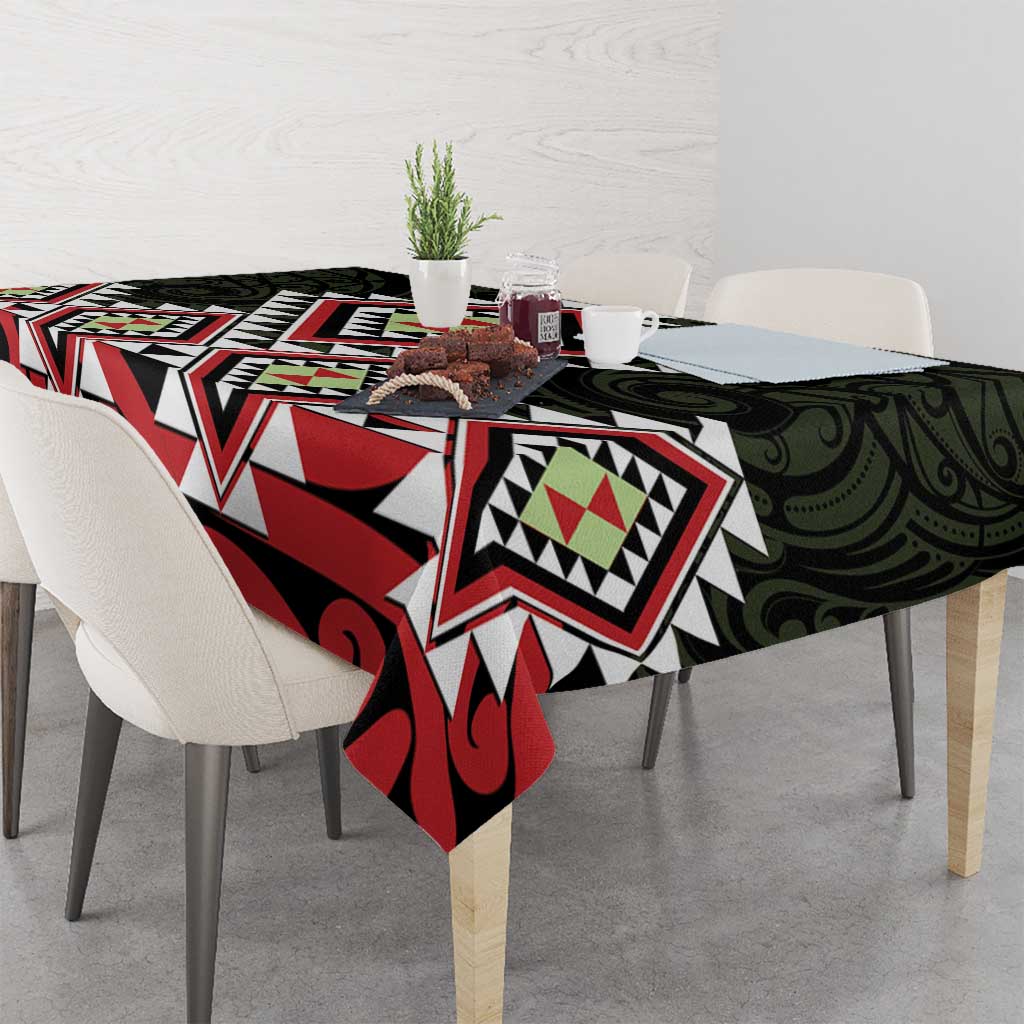 Kia Ora Aotearoa Tablecloth 2025 Pasifika Maori Taniko Motifs