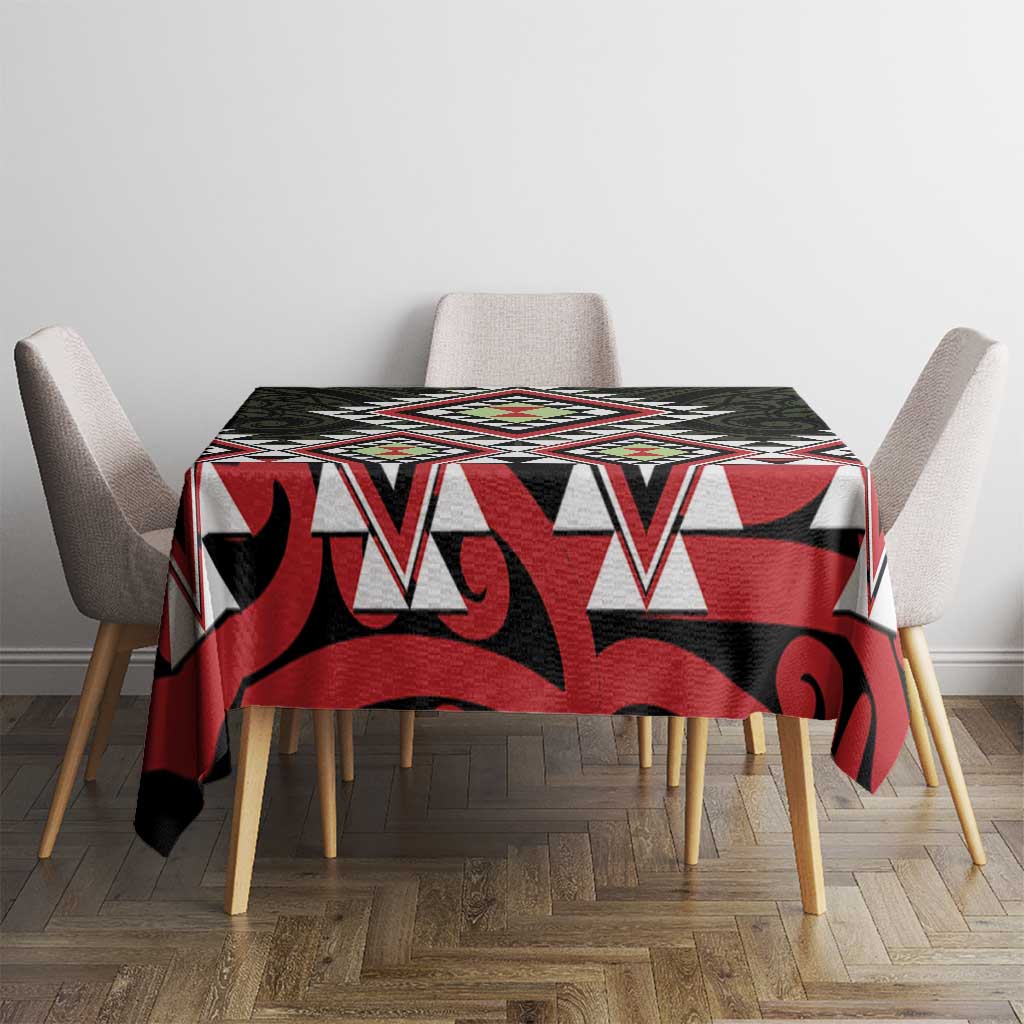 Kia Ora Aotearoa Tablecloth 2025 Pasifika Maori Taniko Motifs