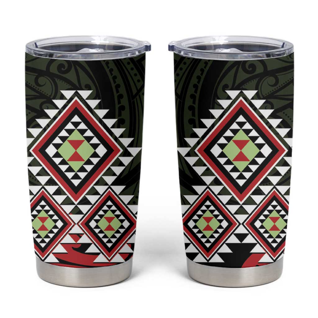 Kia Ora Aotearoa Tumbler Cup 2025 Pasifika Maori Taniko Motifs