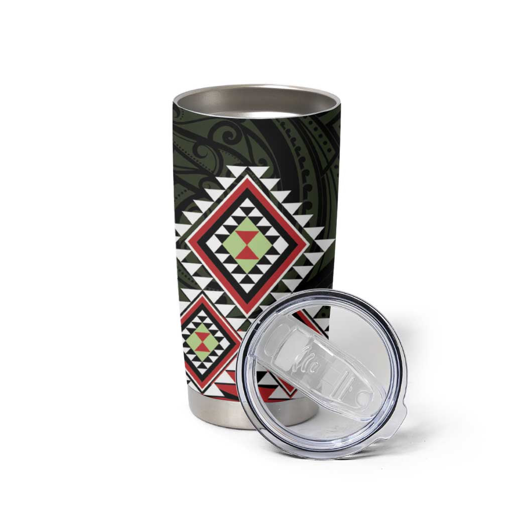 Kia Ora Aotearoa Tumbler Cup 2025 Pasifika Maori Taniko Motifs