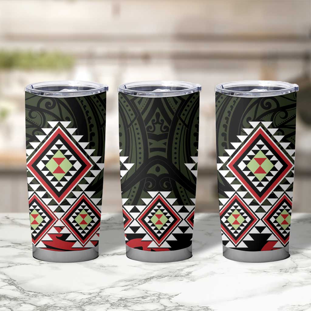 Kia Ora Aotearoa Tumbler Cup 2025 Pasifika Maori Taniko Motifs