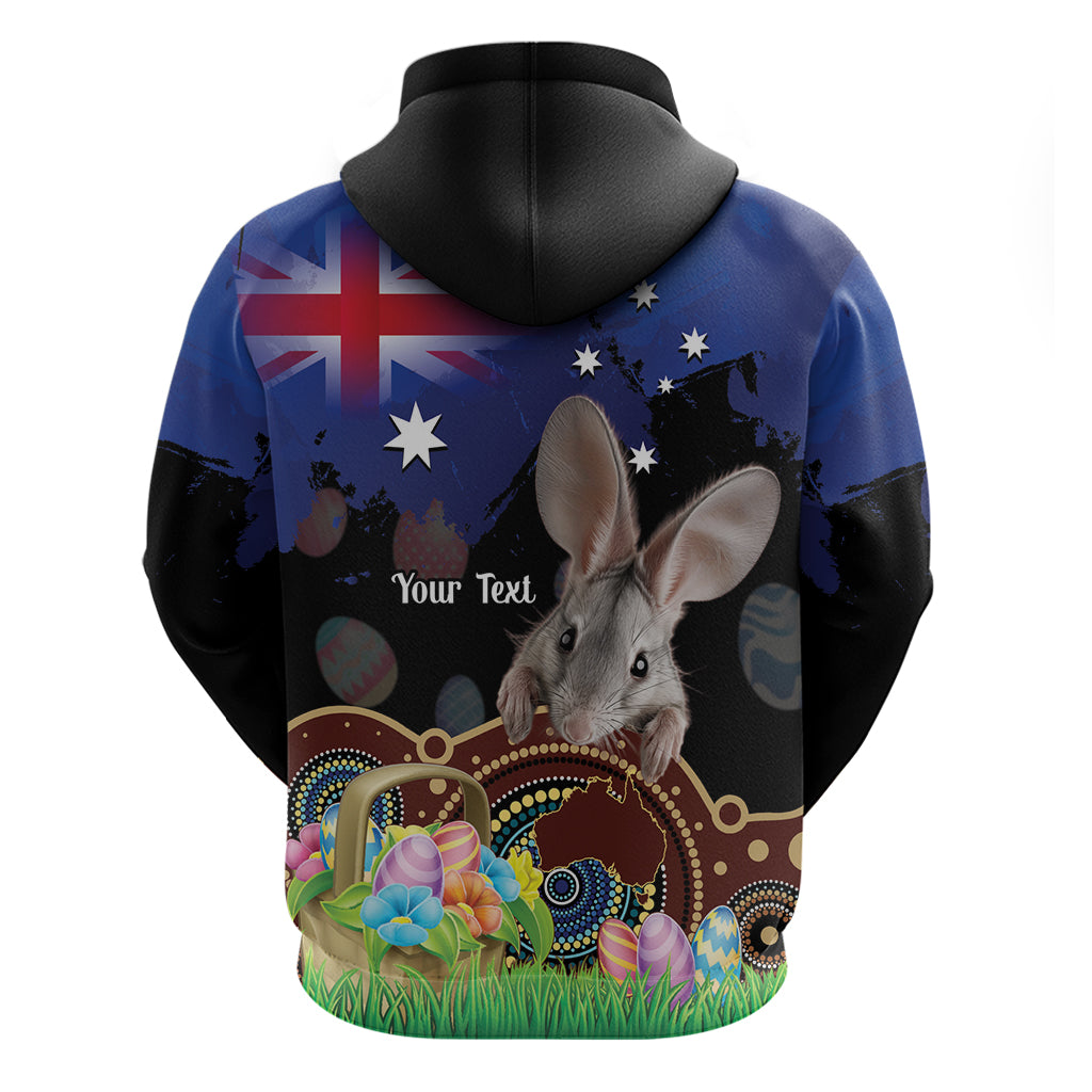 Personalised Australia Easter Day Hoodie Aussie Bilby Aboriginal Art - Vibe Hoodie Shop